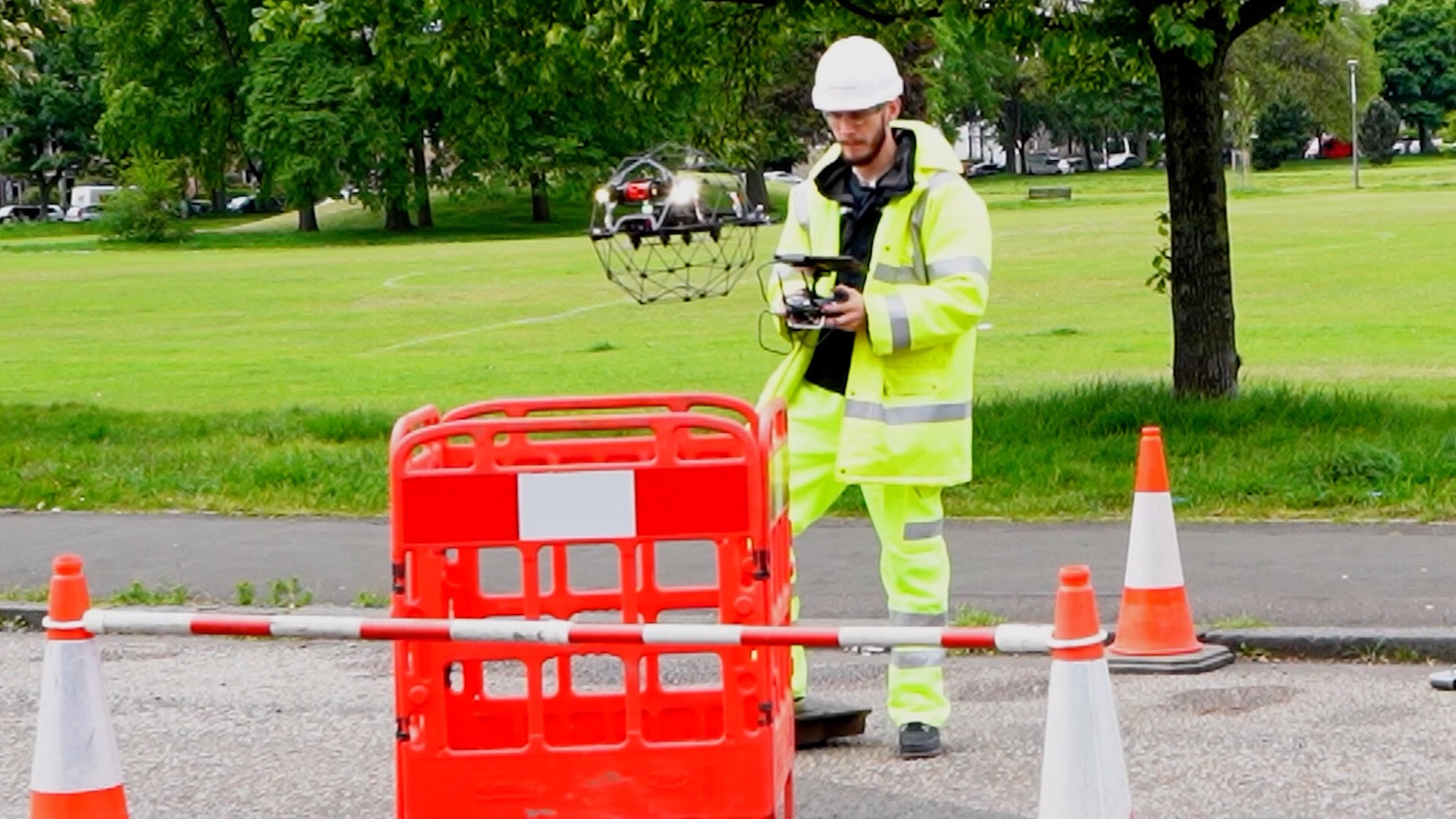 Scottish Water engineer pilots a drone