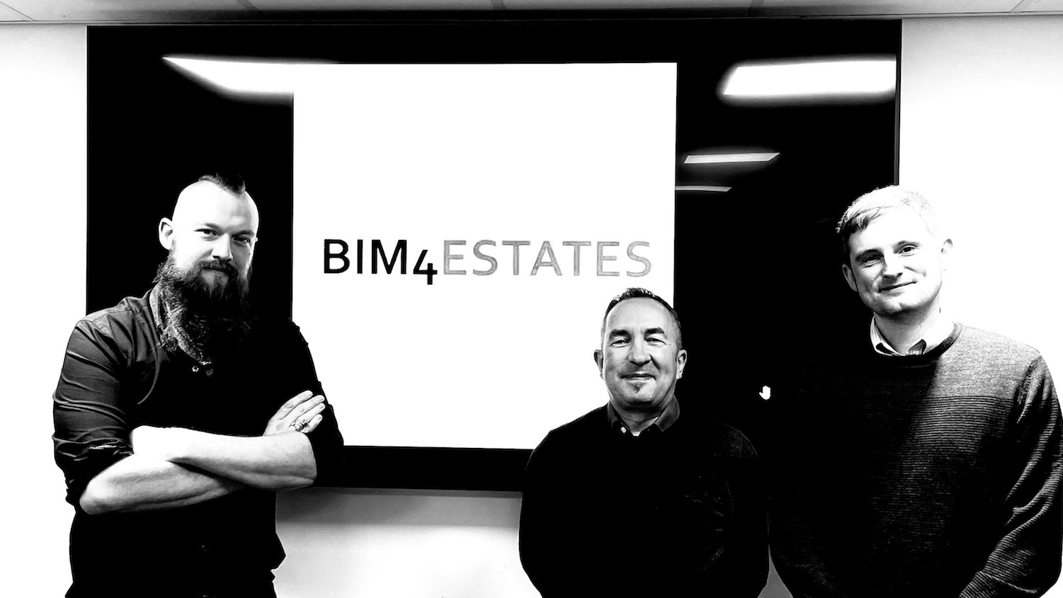 The chairs of BIM4Estates (left to right): Richard Draper, University of Birmingham; Paul Eyden, University of Bath; and Brett Plant, University of Warwick