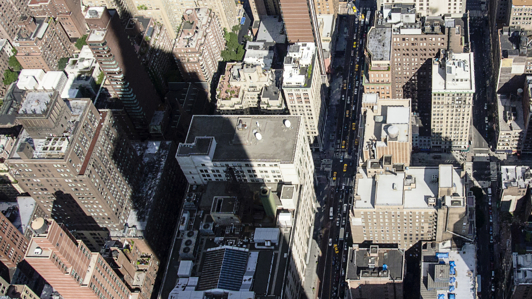 The shadow of the Empire State Building