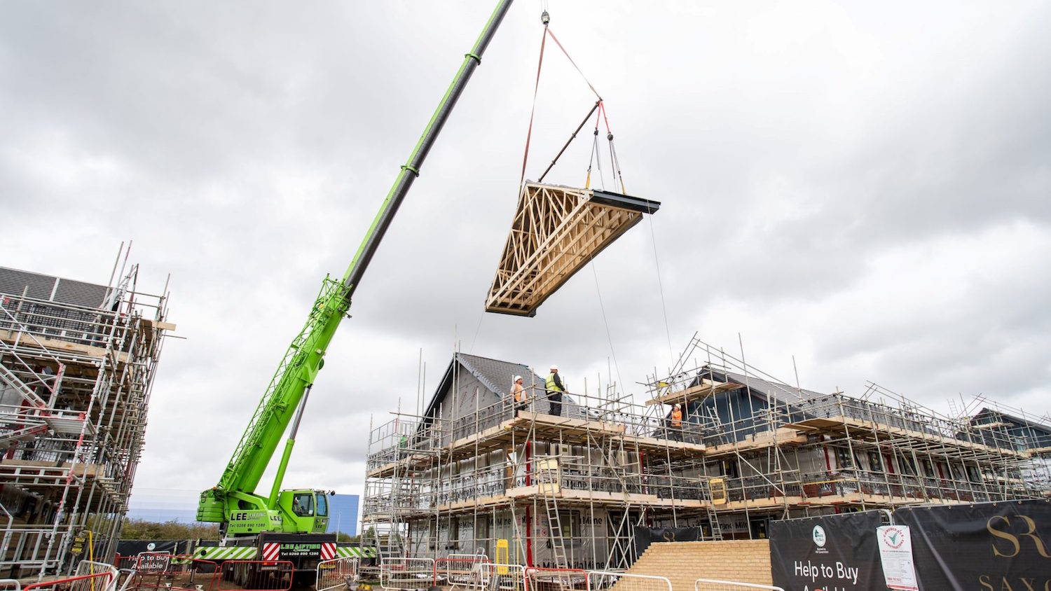 One of L&Q’s MMC sites, Saxon Reach, in Milton Keynes. Construction started in February 2019 and is due to be completed in November 2023 (Image L&Q)