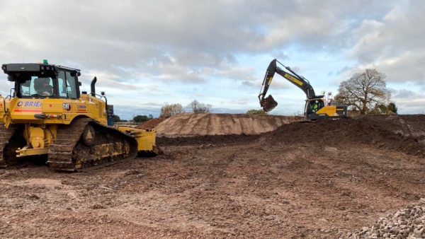 Machine control in action: Topcon GB's technology used by O'Brien Contractors to relocate the Old Saltleians Rugby Football Club.
