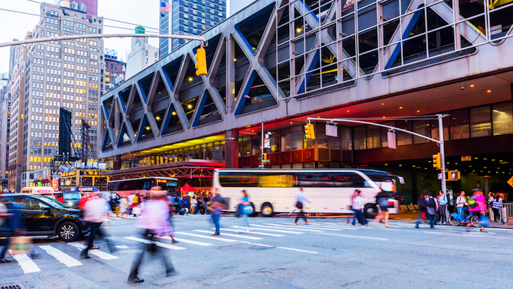 Image for the Global Construction Summit - the Port Authority bus terminal in Manhattan New York
