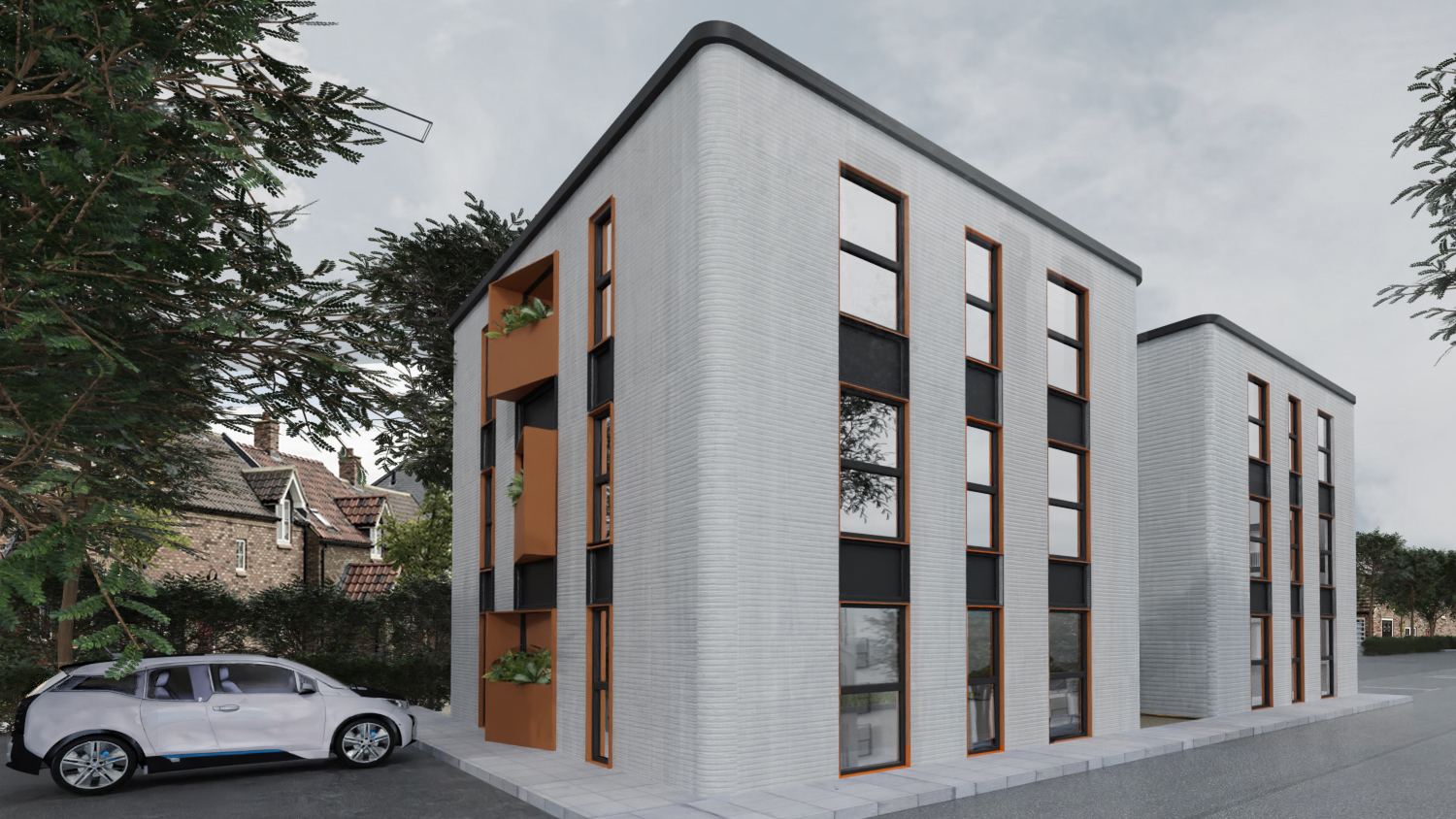3D printed homes image: a design from Harcourt Architects