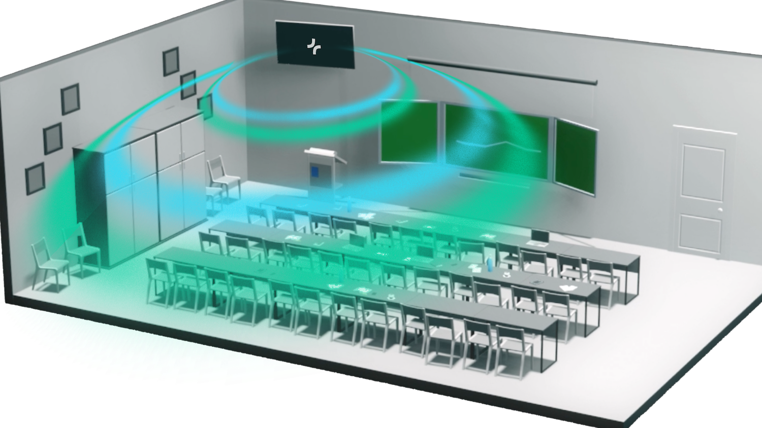 Sound simulation in 3D modelling image from Treble Technologies