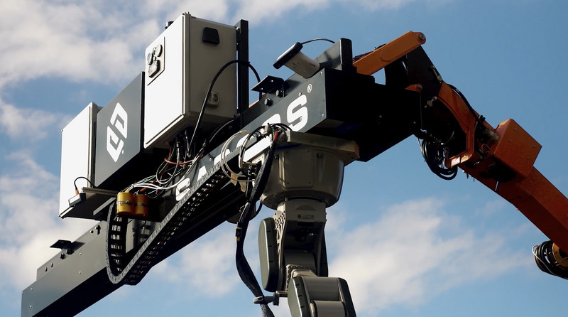The Sarcos robotic arm for solar panel installation