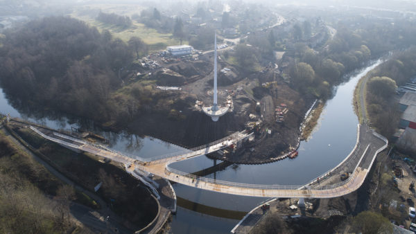 Stockingfield Footbridge in Glasgow, on which SH Structures used Tekla
