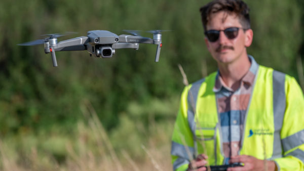 Drone in use by National Highways