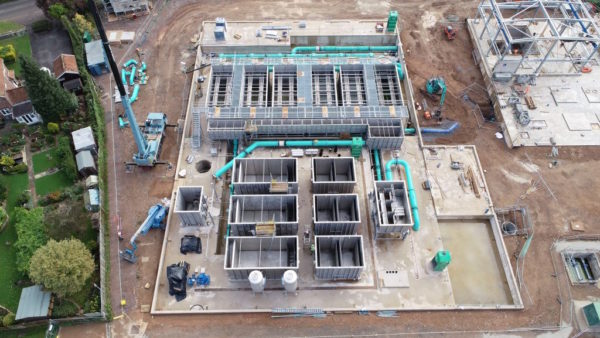 Durleigh Water Treatment Centre - overhead image