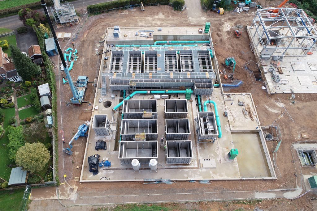 Durleigh Water Treatment Centre - overhead image