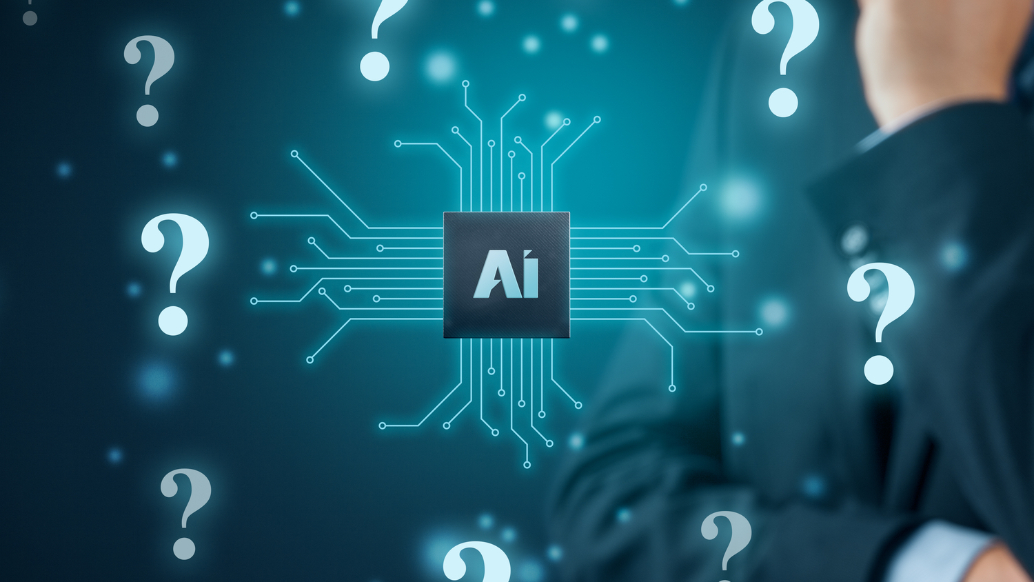 AI in construction: have your say - AI - friend or foe abstract image