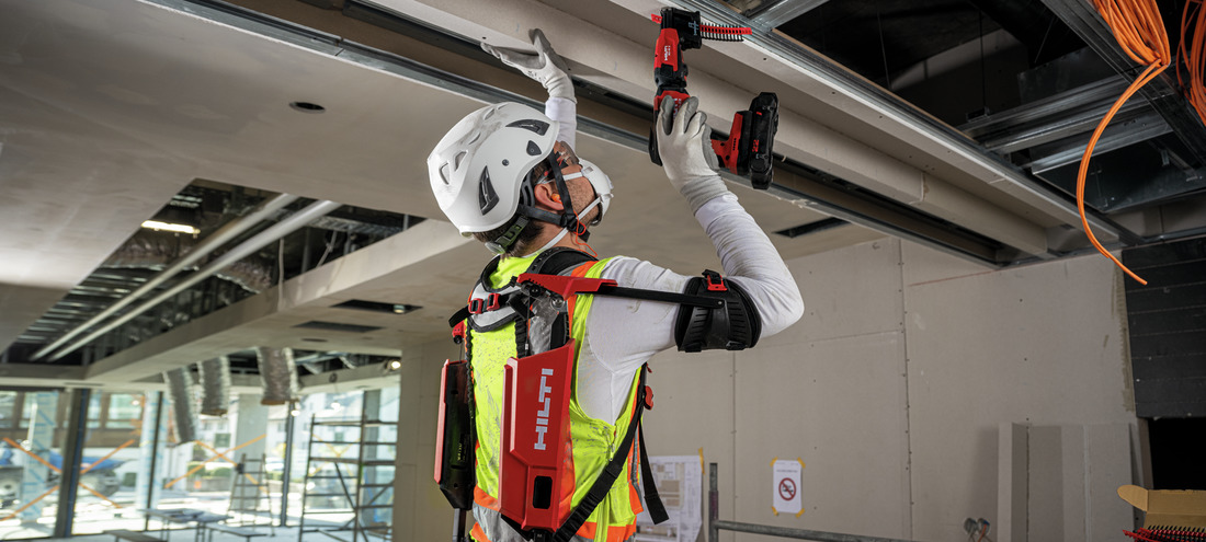 The new exoskeleton from Hilti, EXO-S