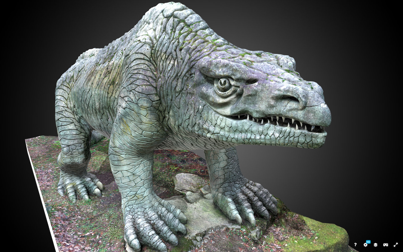 3D model of one of the Crystal Palace dinosaurs