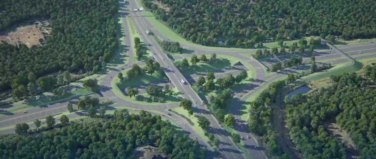 How the Wisley Interchange will look when completed