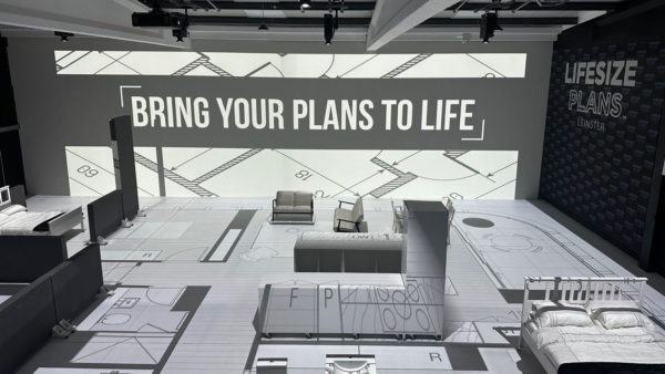 life-size walk through - an image of the Lifesize Plans Leinster showroom