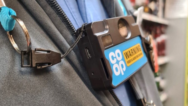 Body cameras image - the Motorola VT100 as used by Co-op staff