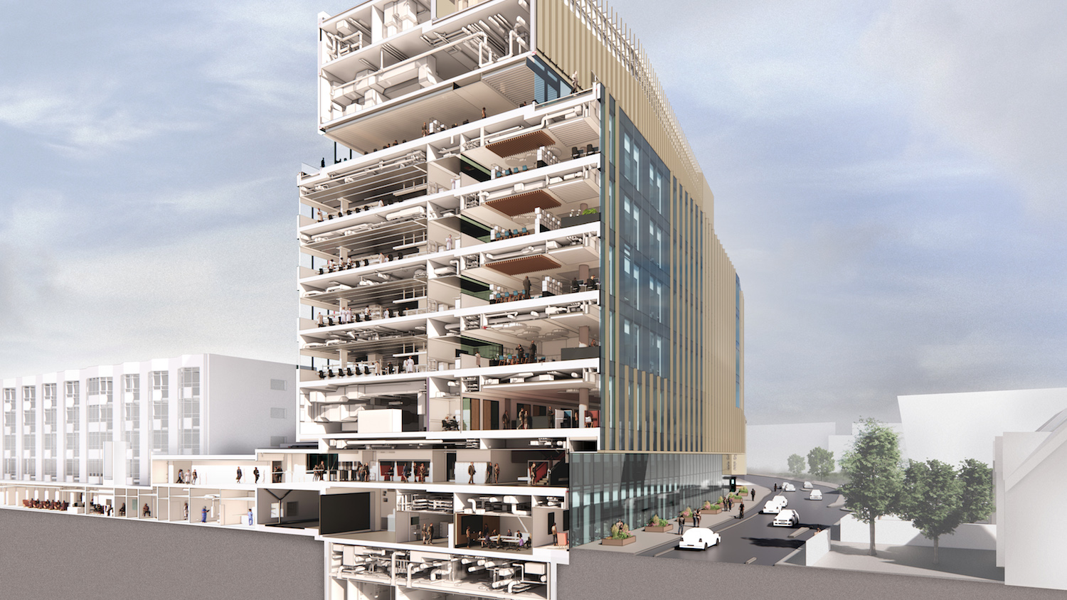 BIM image of the Paterson building from Arup and BDP