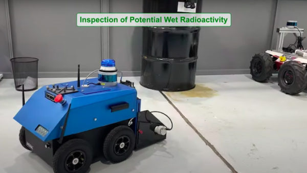 Smurf in nuclear decommissioning - screen grab of video of robots