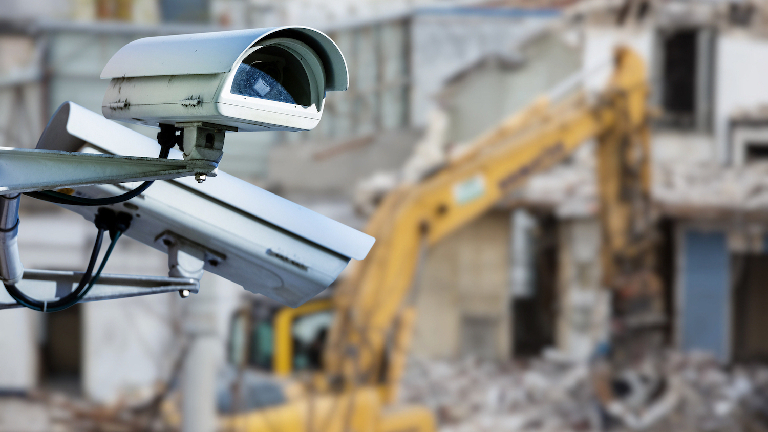 Image of CCTV on a construction site - site security story