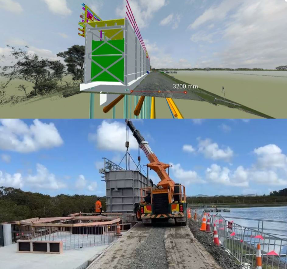 Watercare water works - Virtual construction and installation rehearsal for the Helensville Wastewater Treatment Plant in Auckland
