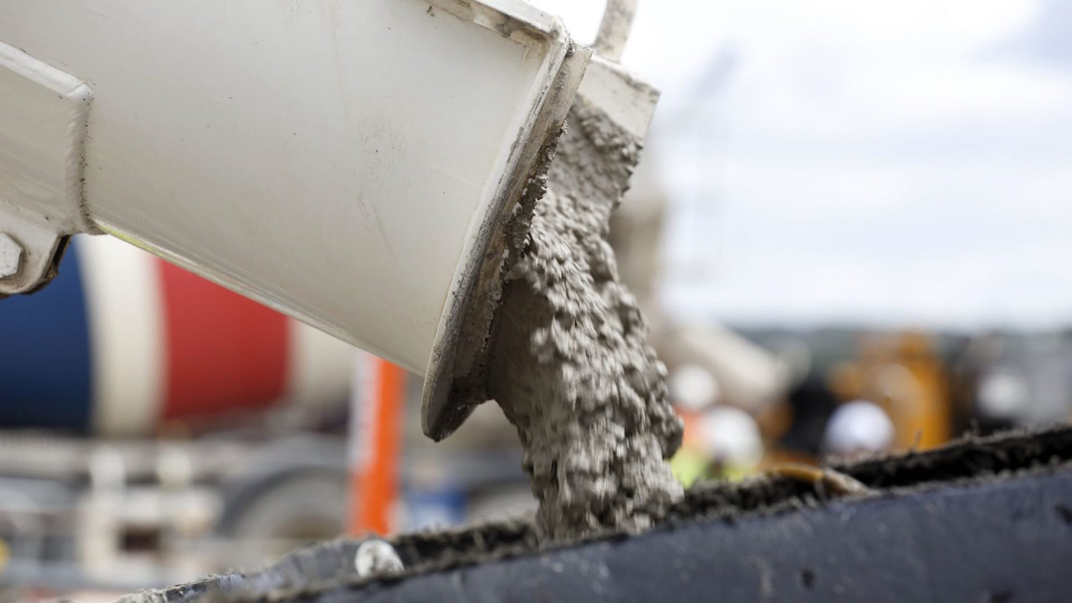 A photo of readymix concrete being poured - Cemex i-Con story