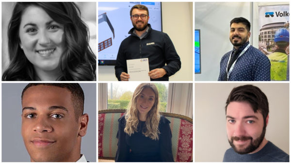 The six shortlisted winners of the Digital Rising Star of the 2024 Digital Construction Awards