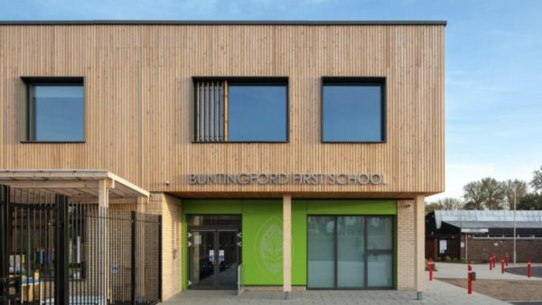 An image pf Buntingford school, on which Morgan Sindall used its CarboniCa tool